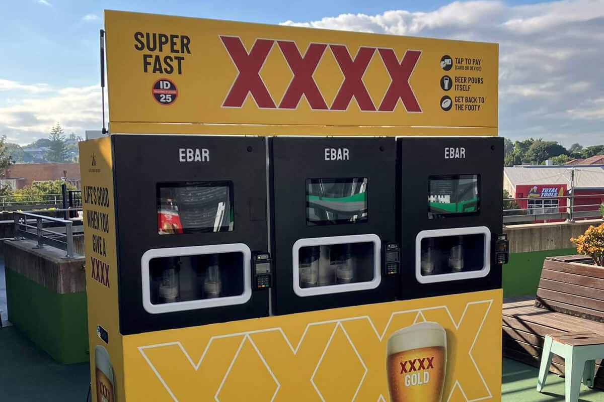 3-unit Mobile Beerwall Unit at The Gabba, Australia